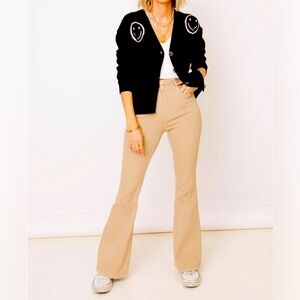 Judy Blue Pants Women's Sz 15 High Rise Khaki  Tummy Control Flare‎ NWT